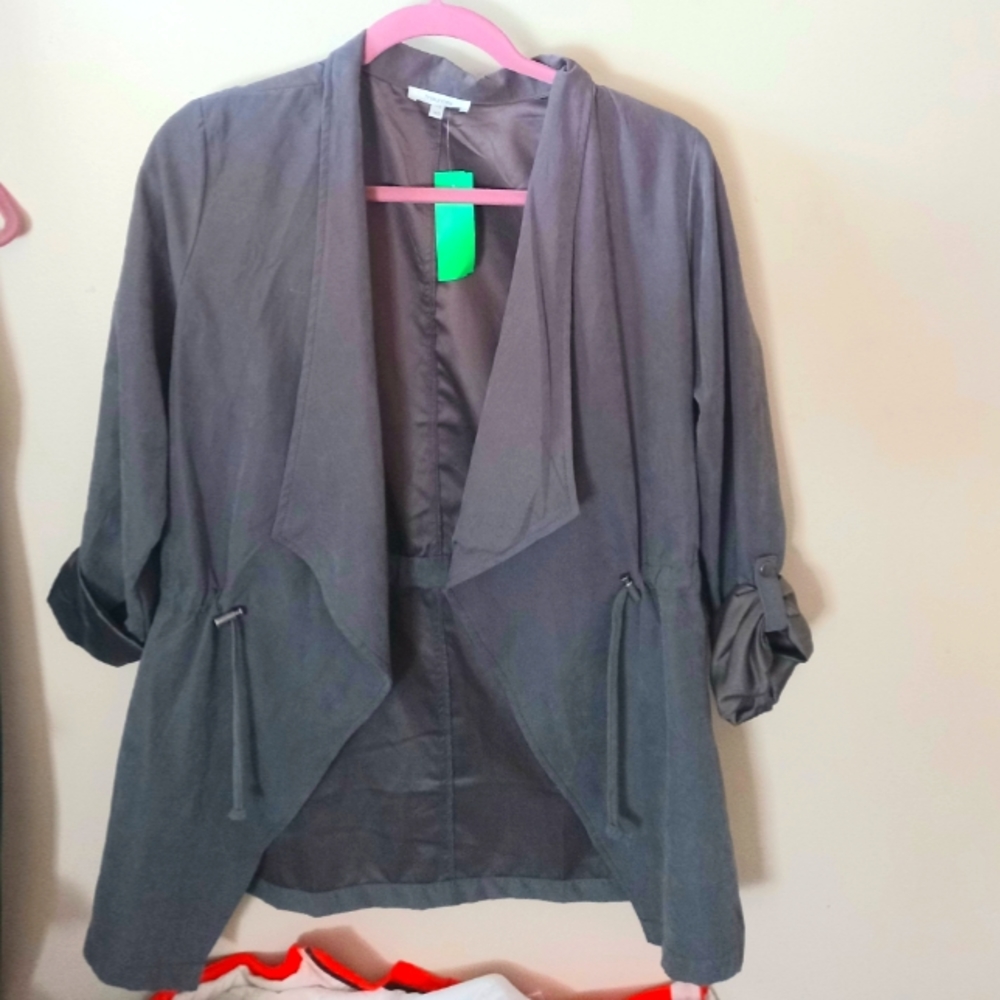 Stylish Grey Coffee Maurcies Blazer/Coat.